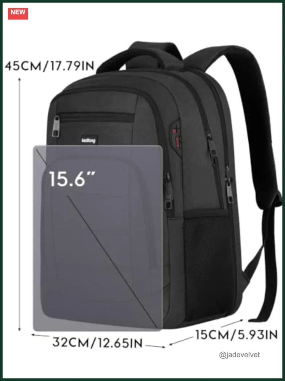 Teen Boys Laptop Backpack USB Charging Port Bookbag College Computer Bag